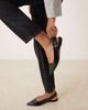 ASOS DESIGN ASOS DESIGN Linear buckle detail slingback ballet flats in black - 2
