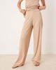 ASOS DESIGN ASOS DESIGN linear textured wide leg pants in stone - part of a set-Neutral - 2