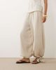 ASOS DESIGN ASOS DESIGN linen blend balloon pants in cream - part of a set-Brown - 2