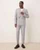 ASOS DESIGN ASOS DESIGN linen blend double breasted regular suit jacket in blue stripe - 2