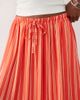 ASOS DESIGN ASOS DESIGN linen blend maxi circle skirt in red striped print-Multi - 3