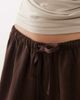 ASOS DESIGN ASOS DESIGN linen blend micro running shorts in chocolate-Brown - 3