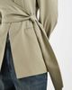 ASOS DESIGN ASOS DESIGN linen blend round neck blazer in cream polka dot print-Green - 3