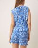 ASOS DESIGN ASOS DESIGN linen blend shirred shorts in blue abstract print - part of a set - 3