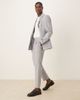ASOS DESIGN ASOS DESIGN linen blend tapered suit pants in blue stripe - 1