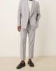 ASOS DESIGN ASOS DESIGN linen blend tapered suit pants in blue stripe - 2