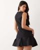 ASOS DESIGN ASOS DESIGN linen blend vest mini dress with poplin skirt in black - 4