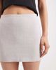 ASOS DESIGN ASOS DESIGN linen look mini skirt-White - 2