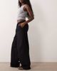 ASOS DESIGN ASOS DESIGN linen look pull on pants in black - 2