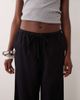 ASOS DESIGN ASOS DESIGN linen look pull on pants in black - 3