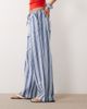 ASOS DESIGN ASOS DESIGN linen look pull on pants in blue striped print - 3