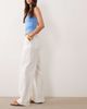 ASOS DESIGN ASOS DESIGN linen look pull on pants in off white - 2