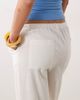 ASOS DESIGN ASOS DESIGN linen look pull on pants in off white - 4