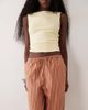 ASOS DESIGN ASOS DESIGN linen look pull on pants in orange stripes - 3
