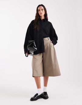ASOS DESIGN ASOS DESIGN linen look shirt in black
