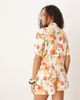ASOS DESIGN ASOS DESIGN linen look shorts in fruit print - part of a set-White - 3