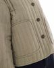 ASOS DESIGN ASOS DESIGN linen mix collarless quilted cropped jacket in khaki-Green - 2