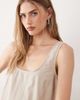 ASOS DESIGN ASOS DESIGN linen mix scoop neck mini dress in natural-Neutral - 3