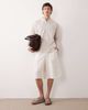 ASOS DESIGN ASOS DESIGN linen rich oversized bermuda dress shorts in white - 2