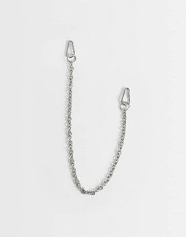 ASOS DESIGN ASOS DESIGN link jeans chain in silver