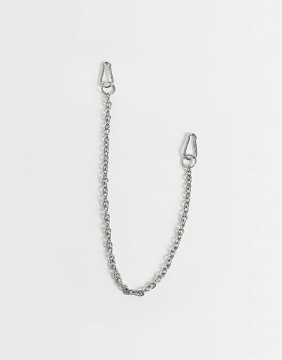 ASOS DESIGN ASOS DESIGN link jeans chain in silver