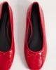 ASOS DESIGN ASOS DESIGN Lion bow ballet flats in red - 2