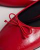 ASOS DESIGN ASOS DESIGN Lion bow ballet flats in red - 4