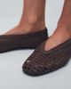 ASOS DESIGN ASOS DESIGN Lioness weave ballet flats in chocolate-Brown - 4