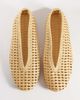 ASOS DESIGN ASOS DESIGN Lioness woven ballet flats in natural-Neutral - 1