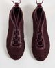ASOS DESIGN ASOS DESIGN Liquorice lace up ballet flats in burgundy mesh-Red - 2