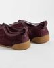 ASOS DESIGN ASOS DESIGN Liquorice lace up ballet flats in burgundy mesh-Red - 3