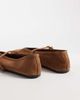 ASOS DESIGN ASOS DESIGN Lively premium suede mary jane ballet flats in toffee-Brown - 4