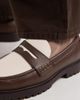 ASOS DESIGN ASOS DESIGN loafers in brown and cream with cleated sole - 4