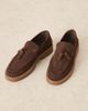 ASOS DESIGN ASOS DESIGN loafers in brown suede with woven details and tassels - 1