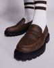 ASOS DESIGN ASOS DESIGN loafers in brown with western stitch detail - 3