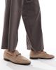 ASOS DESIGN ASOS DESIGN loafers in stone suede with snaffle-Neutral - 1