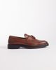 ASOS DESIGN ASOS DESIGN loafers with angled sole in tan leather-Black - 3
