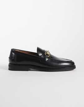 ASOS DESIGN ASOS DESIGN loafers with snaffle detailing in black leather