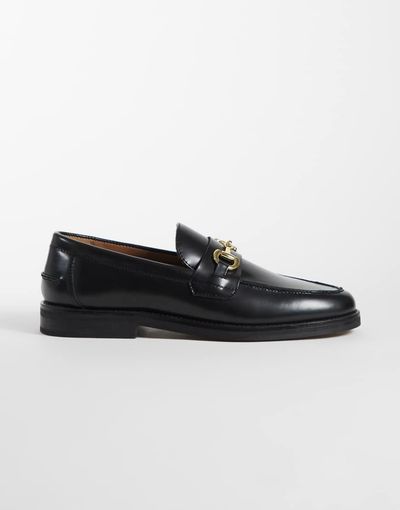 ASOS DESIGN ASOS DESIGN loafers with snaffle detailing in black leather