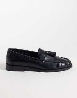ASOS DESIGN ASOS DESIGN loafers with tassel and lace detailing in black