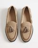 ASOS DESIGN ASOS DESIGN loafers with tassel and lace detailing in taupe-Neutral - 2