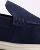 ASOS DESIGN ASOS DESIGN loafers with white sole in navy suede - 3
