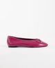 ASOS DESIGN ASOS DESIGN Lola soft bow detail ballet flats in raspberry-pink - 1