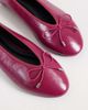 ASOS DESIGN ASOS DESIGN Lola soft bow detail ballet flats in raspberry-pink - 3