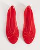 ASOS DESIGN ASOS DESIGN Lola soft bow detail ballet flats in red mesh - 2