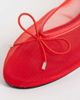 ASOS DESIGN ASOS DESIGN Lola soft bow detail ballet flats in red mesh - 3