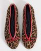 ASOS DESIGN ASOS DESIGN Lola soft bow detail ballets in leopard and red-MULTI - 1