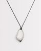 ASOS DESIGN ASOS DESIGN long corded necklace with abstract pendant in silver tone - 1