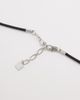 ASOS DESIGN ASOS DESIGN long corded necklace with abstract pendant in silver tone - 4