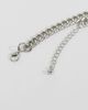 ASOS DESIGN ASOS DESIGN long curb chain necklace in silver tone - 4
